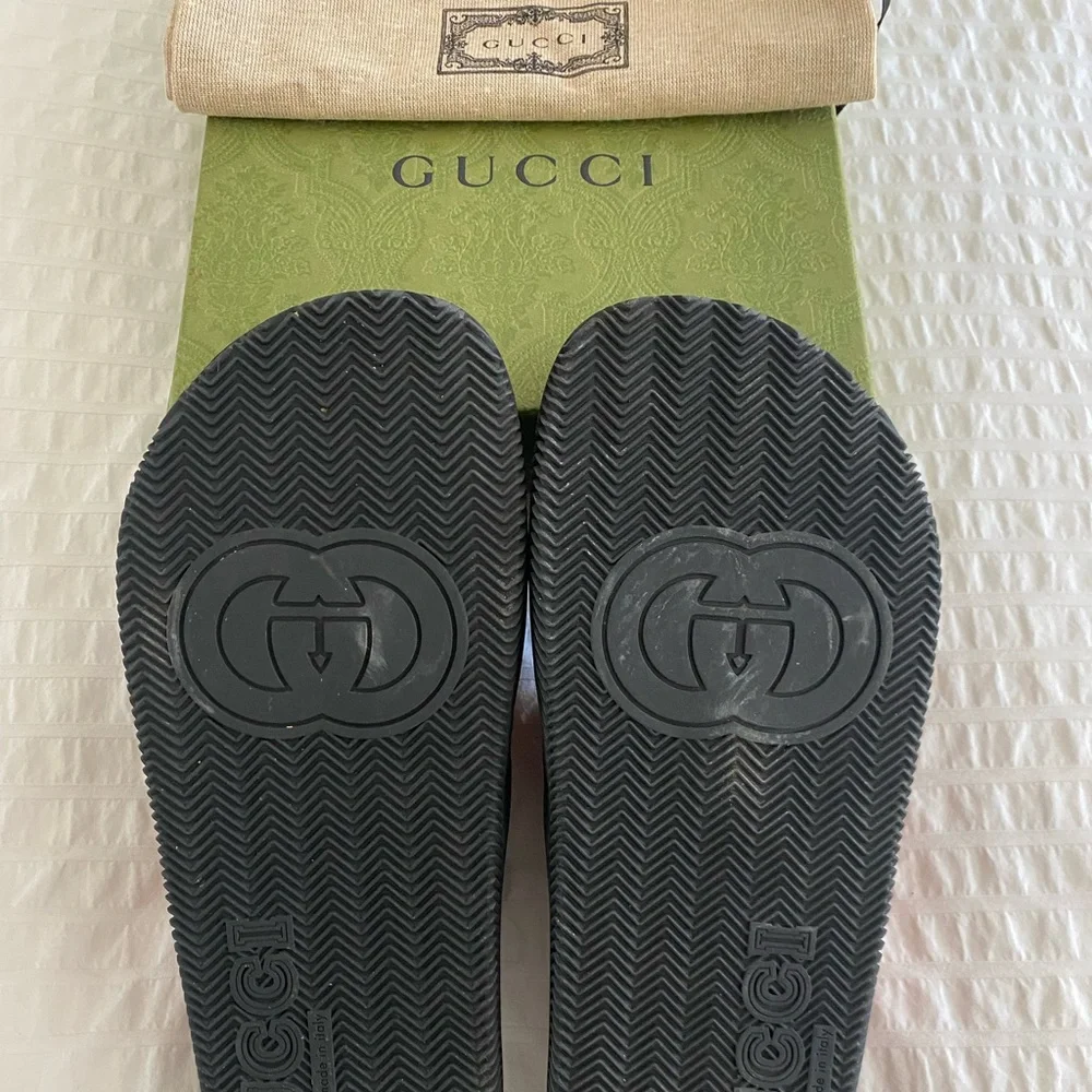Gucci Red and Green Men's Sandals - Picture 7 of 16